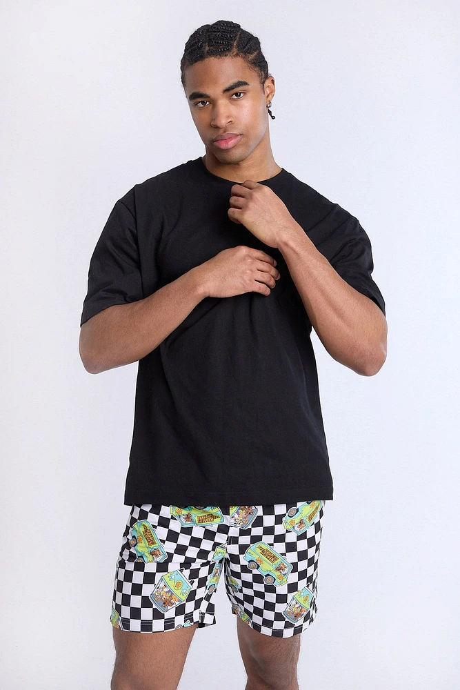 Mens Scooby-Doo Beach Short 7" - Multi /