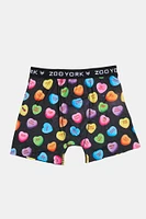 Zoo York Mens Conversation Hearts Boxer Brief - Multi /