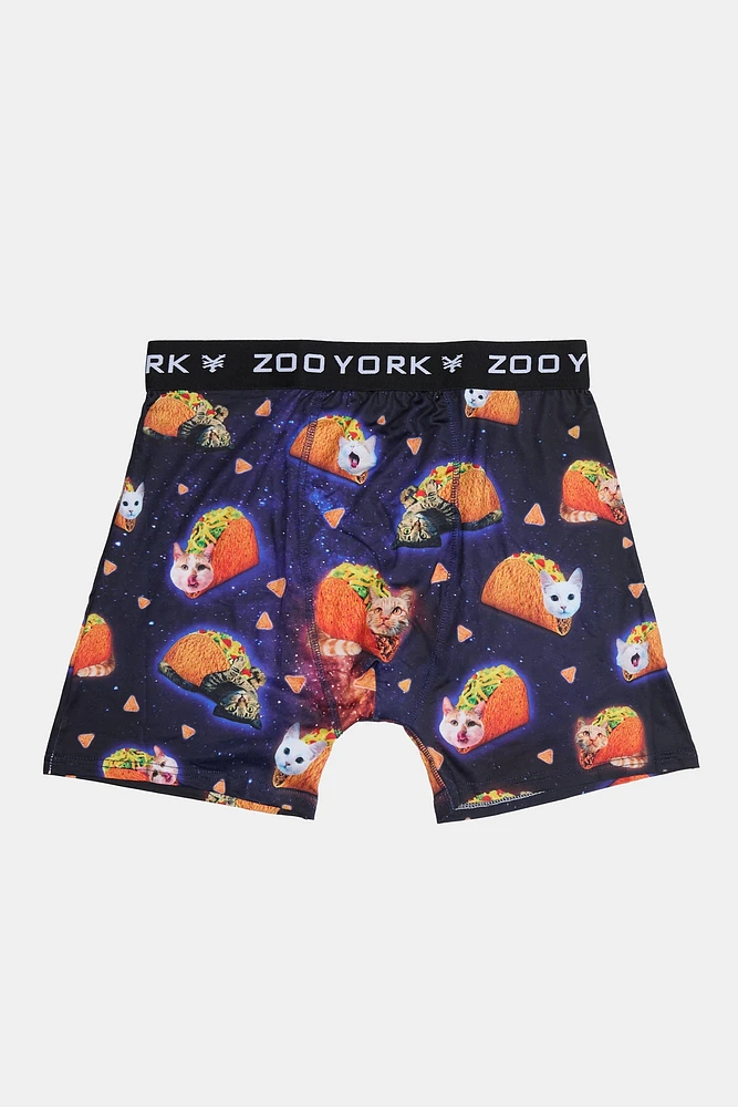 Zoo York Mens Taco Cats Boxer Brief - Multi /