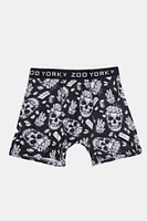 Zoo York Mens Black & White Skulls Boxer Brief - /