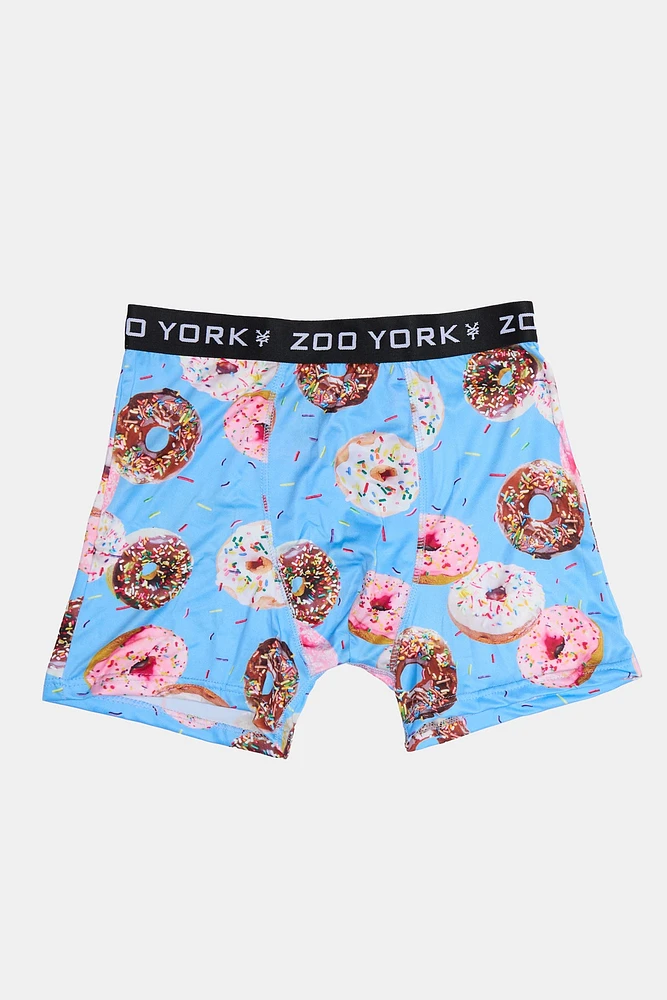 Zoo York Mens Donut Print Boxer Brief - Multi /