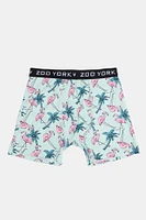 Zoo York Mens Flamingo Boxer Brief - Green /