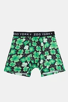 Zoo York Mens Shamrocks Boxer Brief - Green /