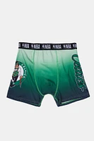 Mens Boston Celtics Logo Boxer Brief - Green /