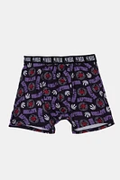 Mens Toronto Raptors Print Boxer Brief - Black /