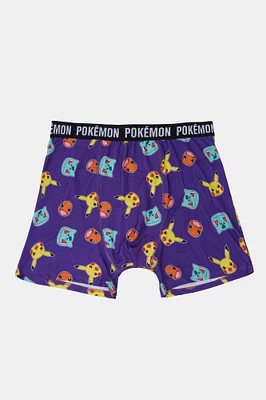 Mens Pokémon Boxer Brief - Purple /