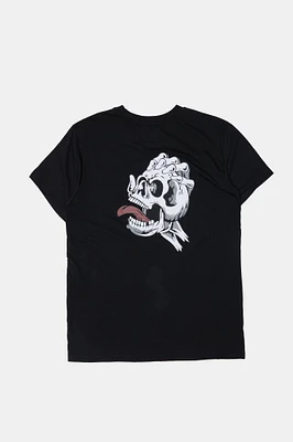 Arsenic Mens Skull Hand T-Shirt - Black /