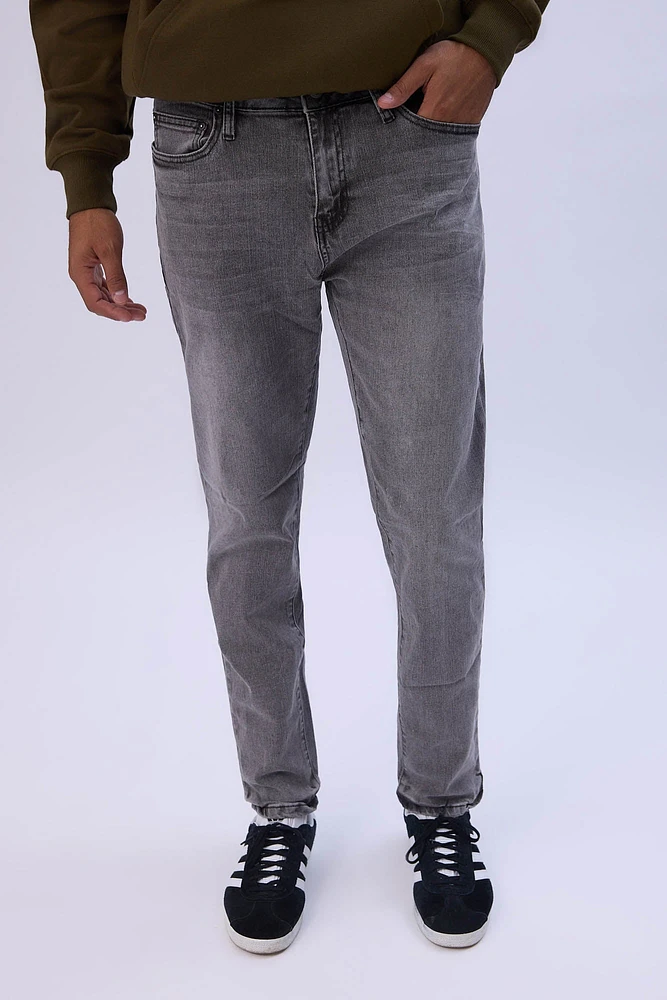 Mens Grey Slim Taper Jeans - Light /