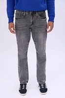 Mens Grey Straight Leg Jeans - Light /