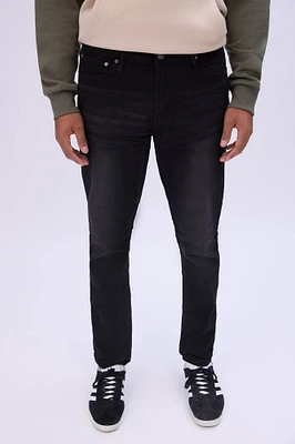 Mens Black Wash Skinny Jeans