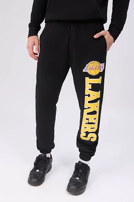 Mens LA Lakers Logo Sweatpant - Black /