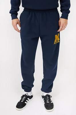 Mens Michigan Logo Sweatpant - Navy /