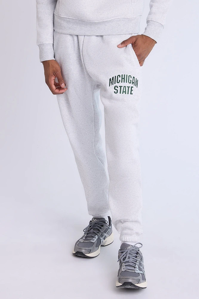 Mens Michigan State Sweatpant - Heather Grey /