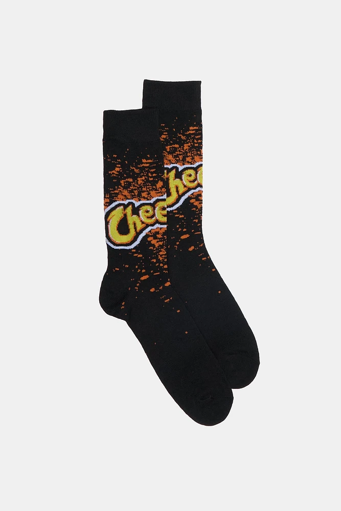 Mens Cheetos Crew Socks - Black / O/S