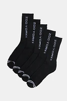 Zoo York Mens 5-Pack Athletic Crew Socks - / O/S