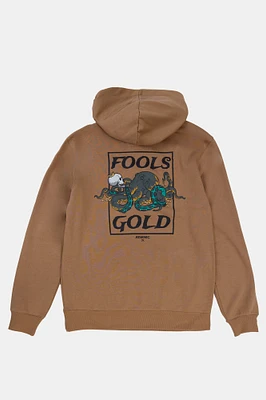 Arsenic Mens Fools Gold Hoodie - Tan /