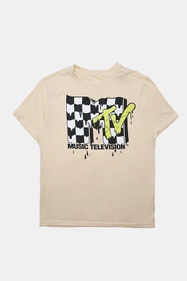 Mens MTV Graphic T-Shirt - Sand /