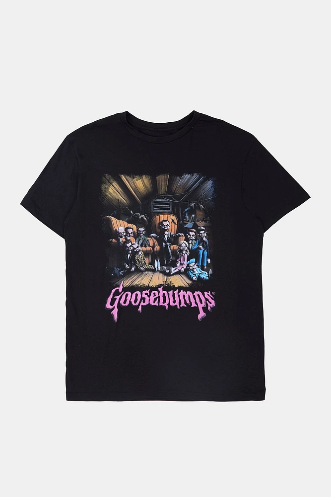 Mens Goosebumps Poster T-Shirt - Black /