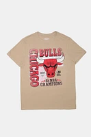 Mens Chicago Bulls Graphic T-Shirt - Sand /