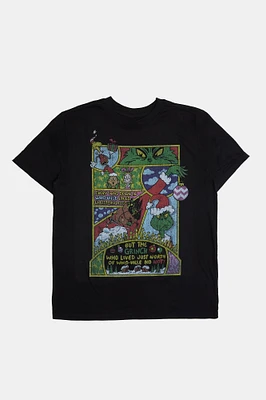 Mens The Grinch Comic Graphic T-Shirt - Black /