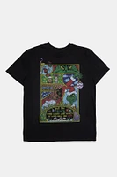 Mens The Grinch Comic Graphic T-Shirt - Black /