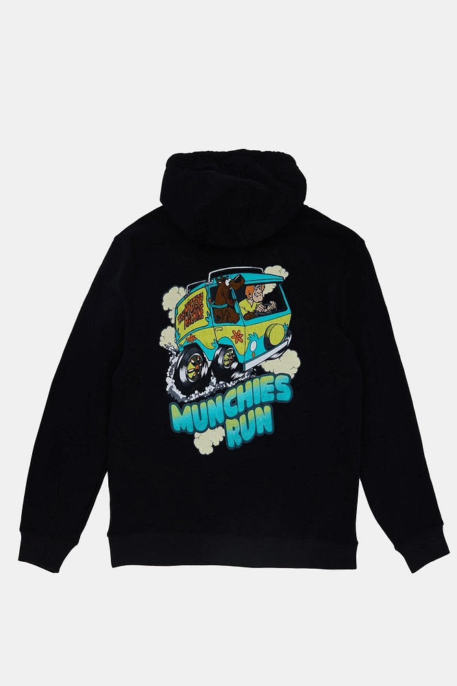 Mens Scooby-Doo Graphic Hoodie - Black /