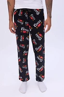 Mens Coors Light Pajama Bottoms - Black /