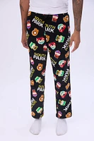 Mens South Park Pajama Bottoms - Black /