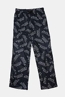 No Fear Mens Printed Pajama Bottoms - Black /