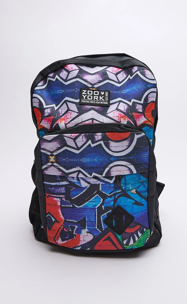 Zoo York Graffiti Print Backpack - Multi / O/S