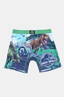 Mens Jurassic World Boxer Brief - Blue /