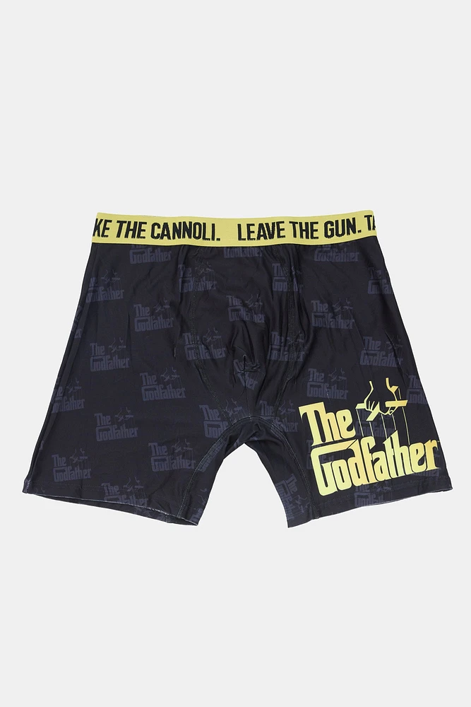 Mens The Godfather Boxer Brief - Black /