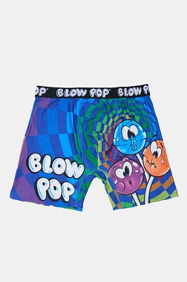 Mens Blow Pop Boxer Brief - Blue /