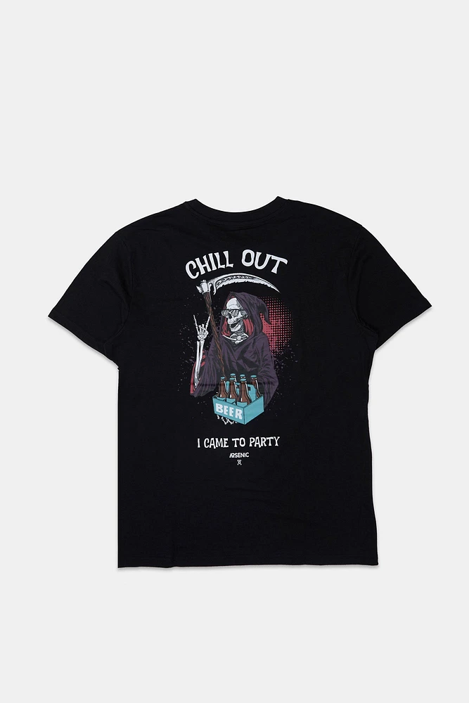 Arsenic Mens Chill Out Graphic T-Shirt - /