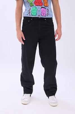 Arsenic Mens Black Relaxed Jeans - Charcoal /