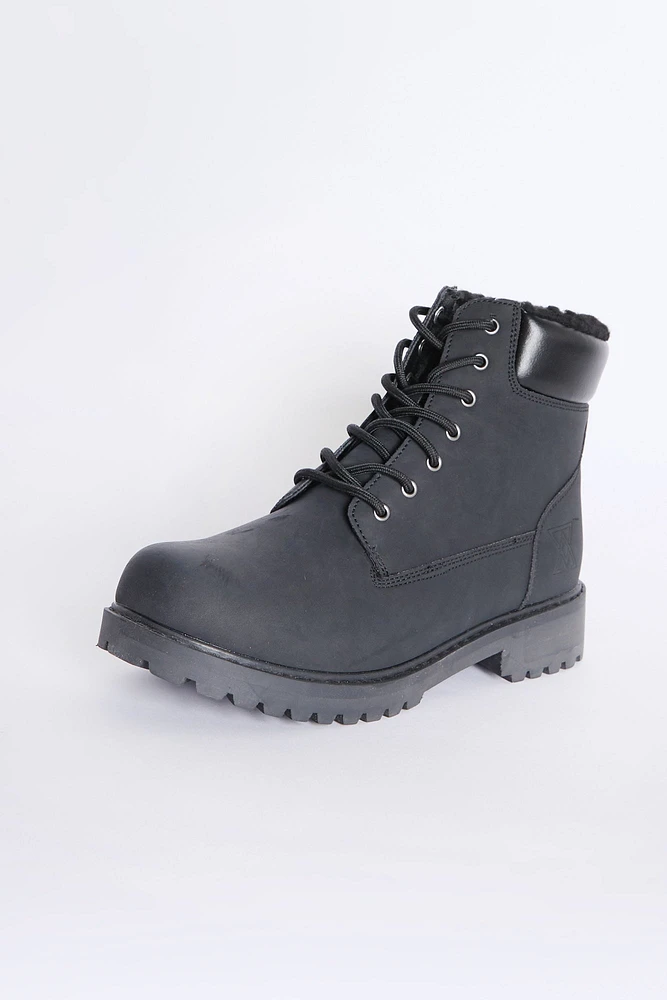 Arsenic Mens Faux Fur-Lined Hiker Boot - /