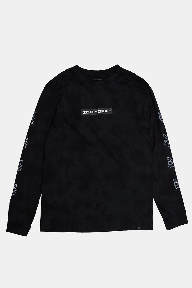 Zoo York Mens Box Logo Tie-Dye Long Sleeve - /