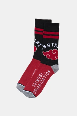 Mens Naruto Crew Socks - Orange / O/S