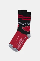 Mens Naruto Crew Socks - Orange / O/S