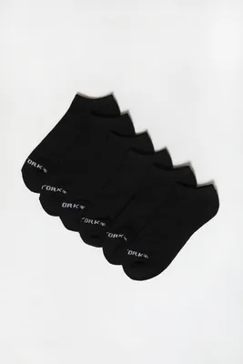 Zoo York Mens Solid No Show Socks 6-Pack - Black / O/S