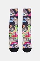 Zoo York Mens Printed Crew Socks - / O/S