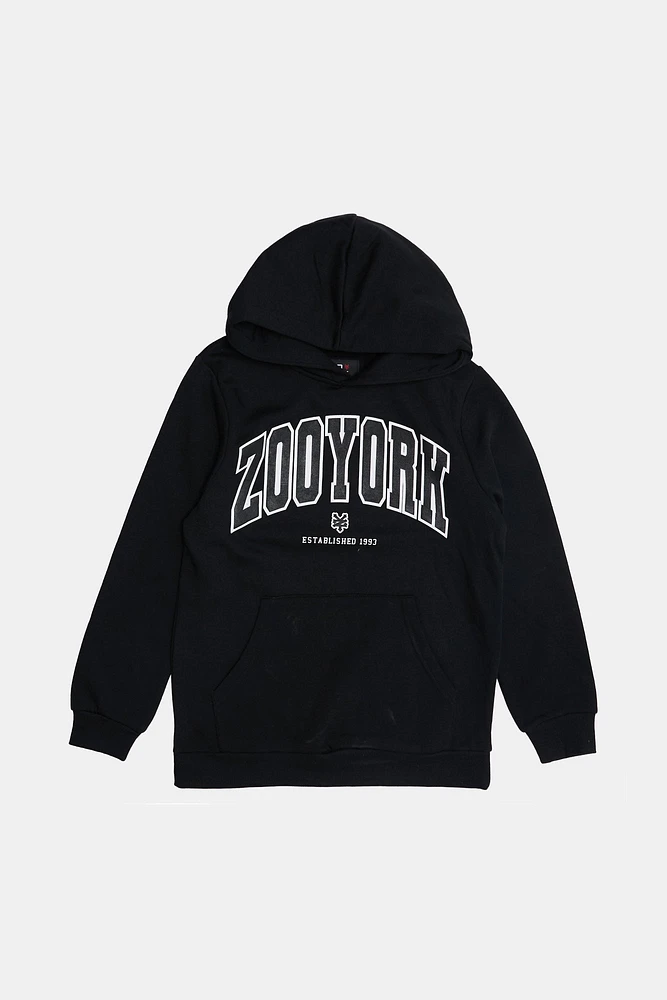 Zoo York Youth Varsity Puff Logo Hoodie - /