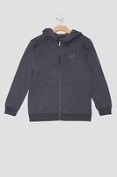 Zoo York Youth Embroidered Logo Zip-Up Hoodie - /