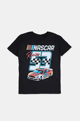 Youth Nascar Racing Graphic T-Shirt - Black /