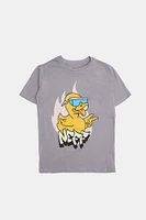 Neff Youth Ducky Graphic T-Shirt - Dark Grey /