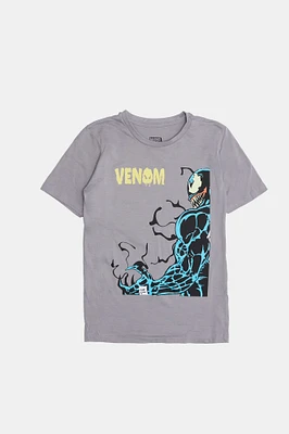 Youth Venom Graphic T-Shirt - Dark Grey /