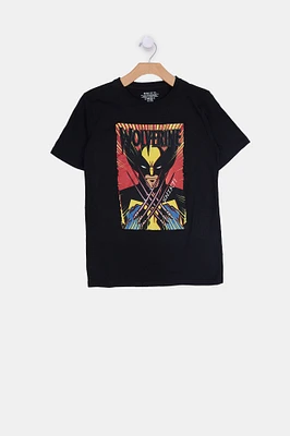 Youth Wolverine Graphic T-Shirt - Black /