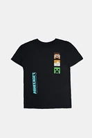 Youth Minecraft Graphic T-Shirt - Black /