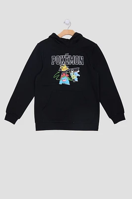 Youth Pokémon Graphic Hoodie - Black /