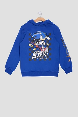 Youth Sonic The Hedgehog Graphic Hoodie - Blue /